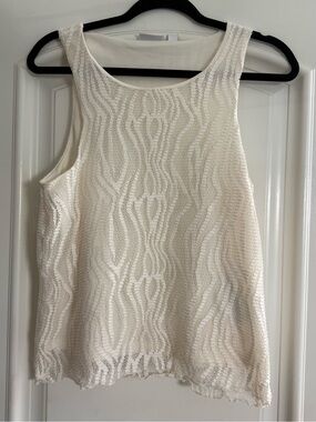 VILA 2 Piece Cream Lace Skirt Set SZ M